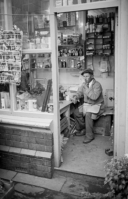 51. Mr.Ridgeway in his Shop, Stockport Collection
