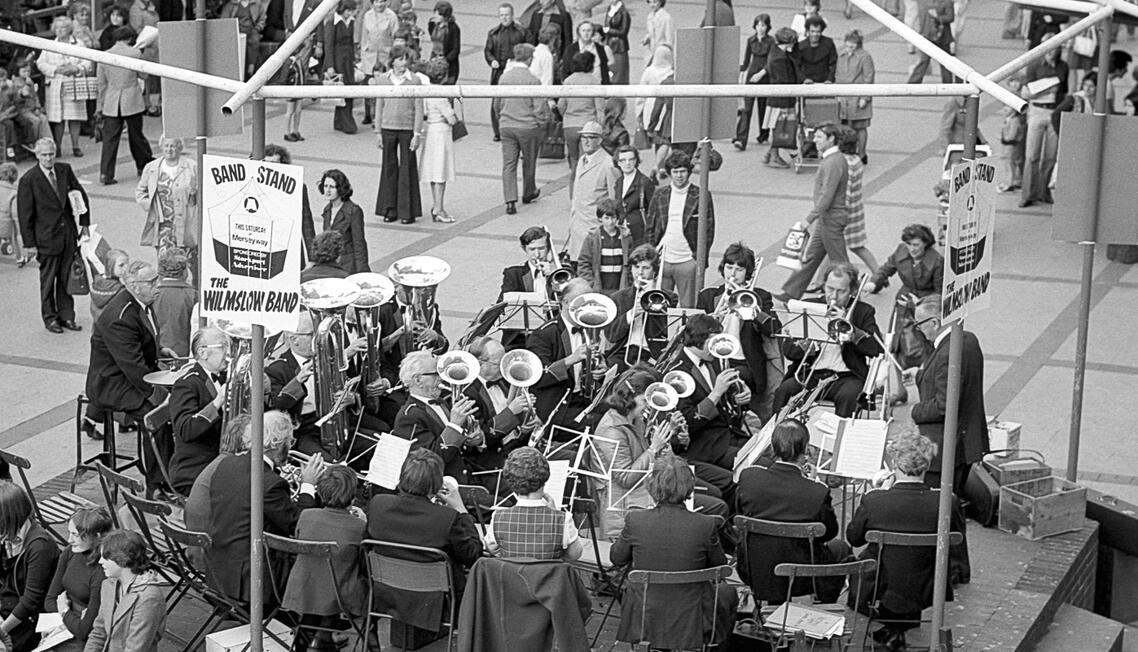 70. The Wilmslow Band plays Merseyway Precinct, Stockport Collection